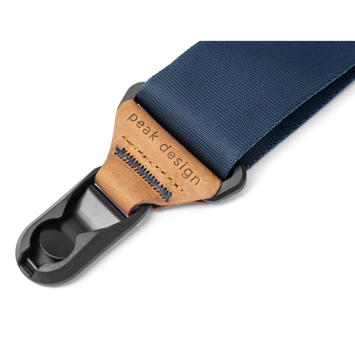 Peak Design Slide Camera Strap (Midnight Blue) - Adjustable & Comfortable SL MN 3 Neck Strap for DSLR & Mirrorless Cameras - Perfect for Travel, Hiking & Photography Enthusiasts