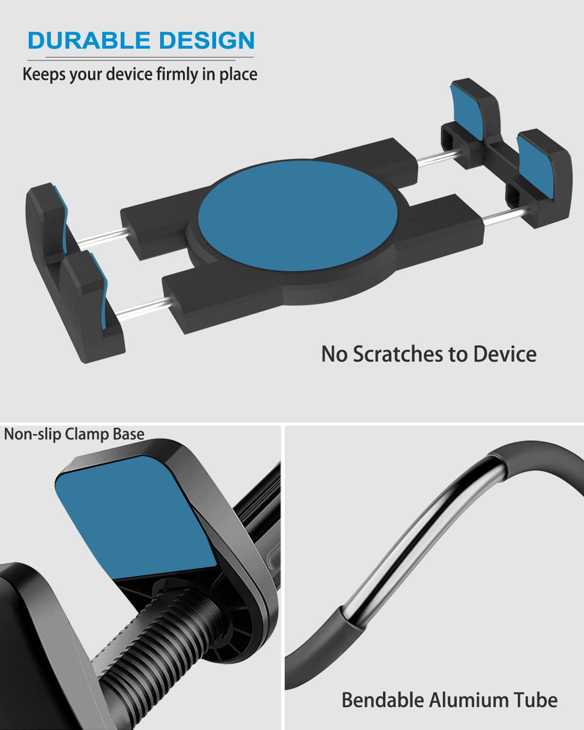 Adjustable Gooseneck Tablet Holder Stand for 4.7