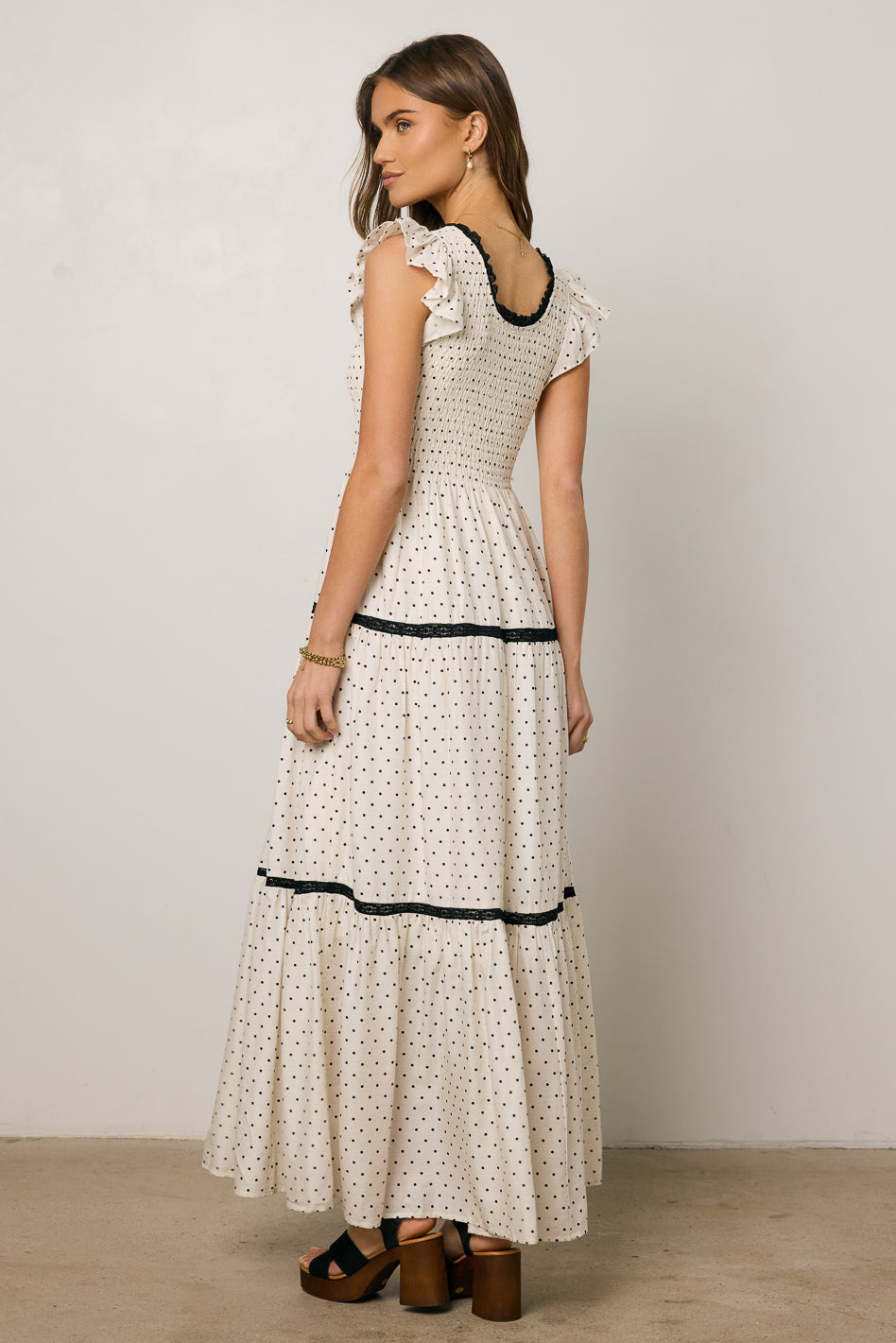 Stylish Faraday Polka Dot Maxi Dress for Women - Flowy Summer Beach Dress, Boho Chic Party Outfit, Casual Daytime Wear