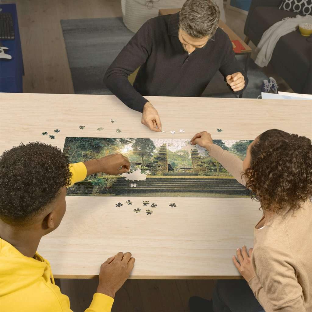 Ravensburger 1000-Piece Panoramic Puzzle - Bali Batukaru Temple Scenic Landscape Puzzle for Adults (70x50cm) | Frameable Puzzle with Glue | Perfect for Relaxation, Home Decor & Gift Giving