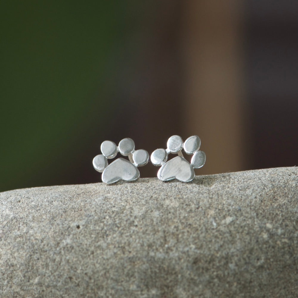Dog Paw Stud Earrings for Women - Cute Pet Lover Jewelry Gift - Perfect for Casual Wear, Gifts & Animal Lovers