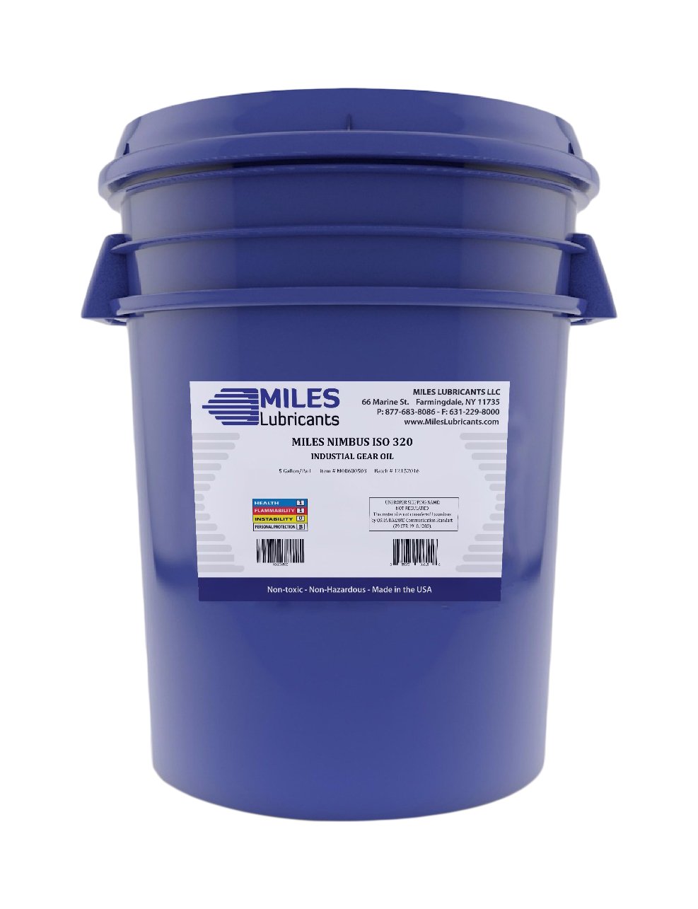 Nimbus ISO 320 Industrial Gear Oil - 5 Gallon Pail (M00600503) - Heavy Duty Lubricant for Machinery, Gearboxes & Industrial Equipment