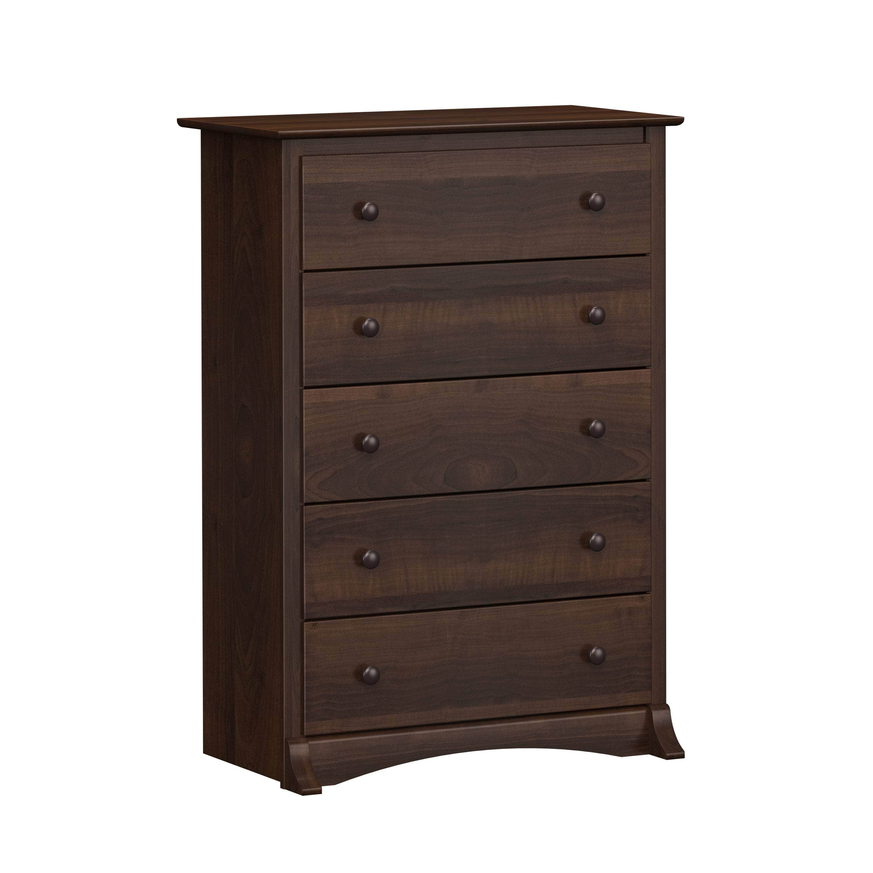 Sonoma 5-Drawer Dresser Chest - White, Black, Gray, Blue & Beige | Bedroom Storage Organizer for Clothes & Accessories