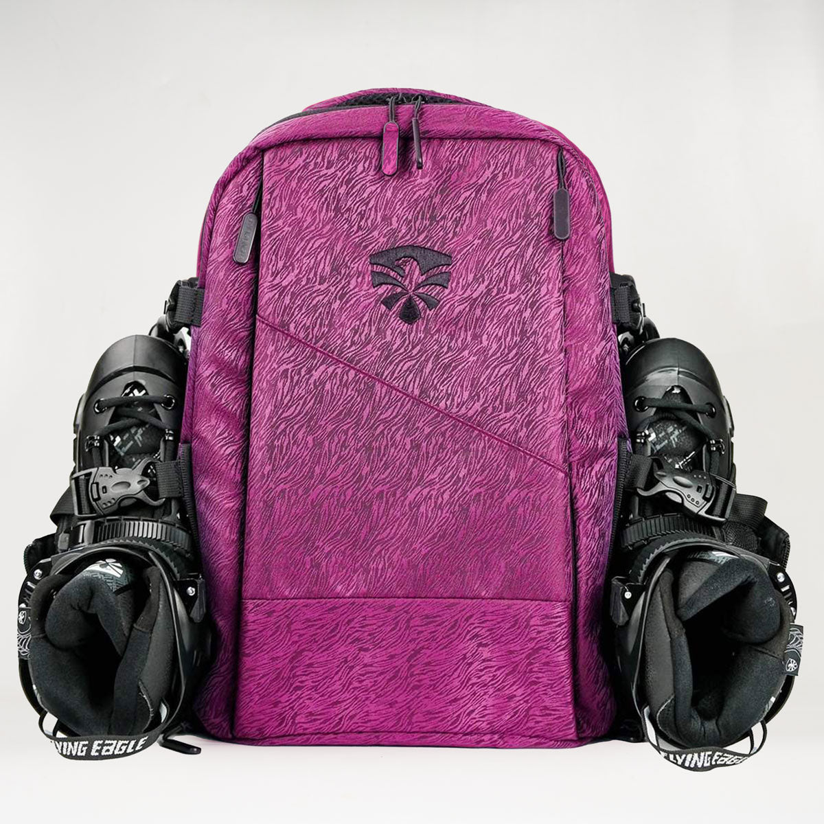Flying Eagle Movement Backpack - Dark Pink | Lightweight Durable School & Travel Backpack for Women & Men | Perfect for College, Gym, Hiking & Everyday Use