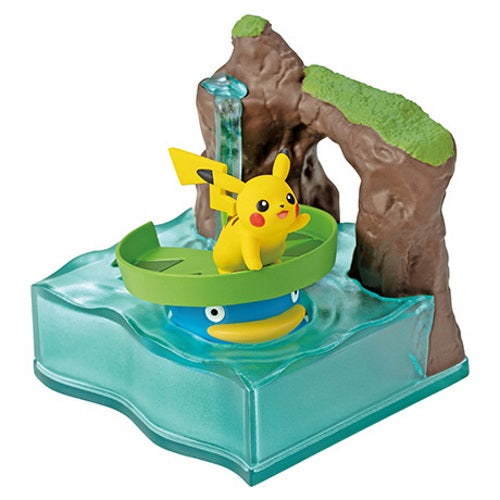 Pokemon World Mysterious Fountain 2-Inch Collectible Toy Figure - Re-Ment Miniature Display for Anime Fans & Home Decor