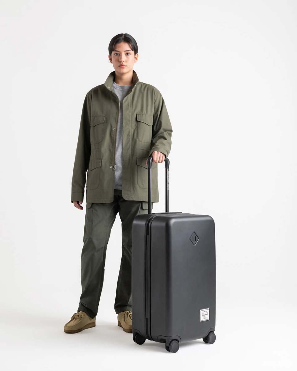 Herschel Heritage Hardshell Medium Luggage - Ash Rose | Durable Carry-On Suitcase for Travel, Business Trips & Weekend Getaways