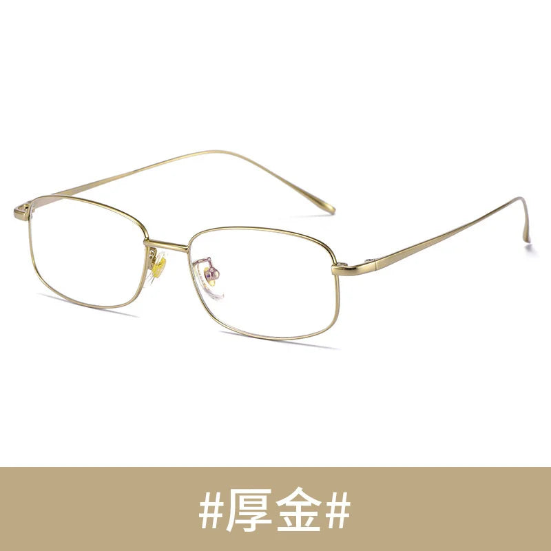 Brightzone Women's Full Rim Oval Square Titanium Eyeglasses Frame 78027 - Lightweight & Durable Eyewear for Work, Reading & Fashion