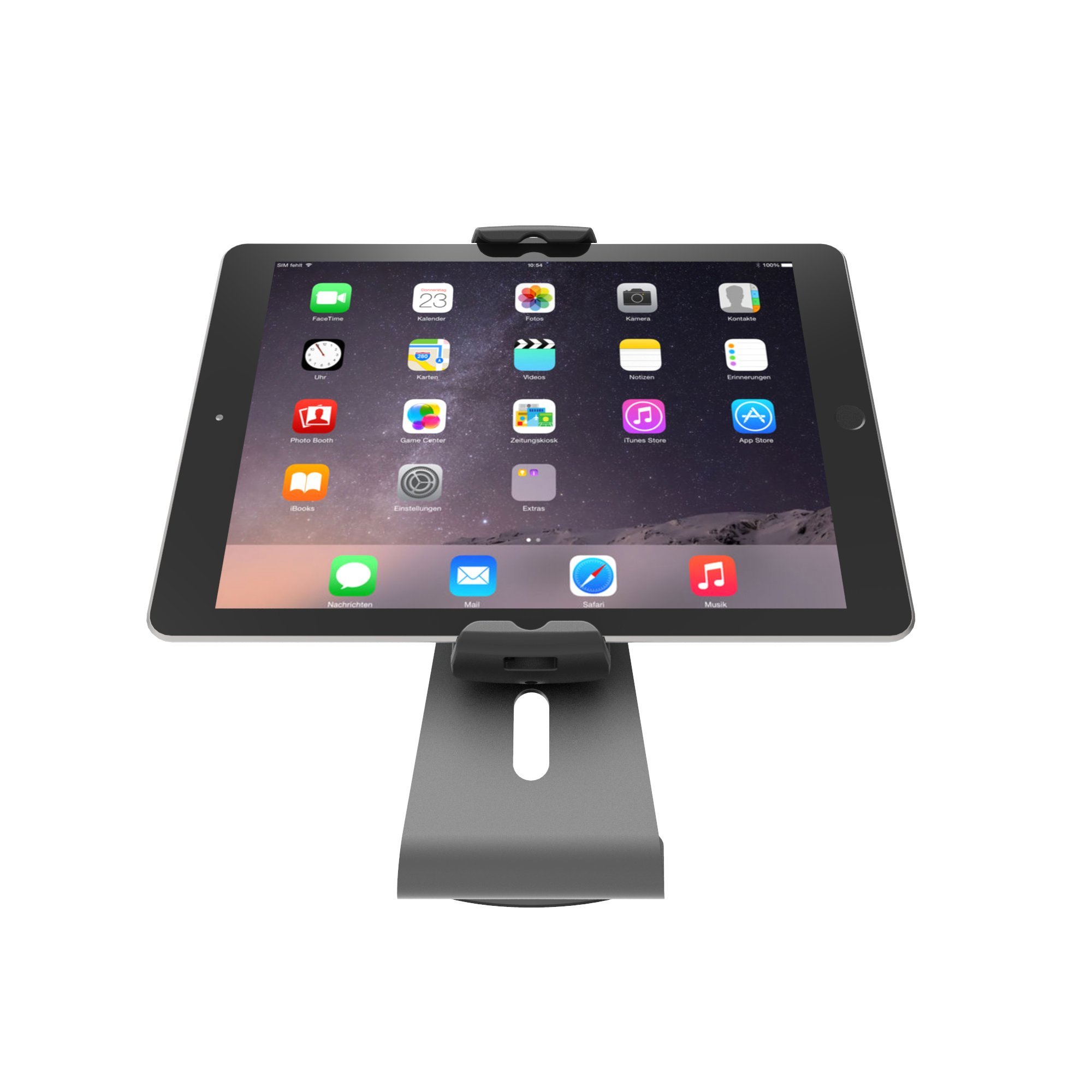 Maclocks UCLGSTDS Cling 2.0 Universal Tablet Security Stand Holder for 7-13 Inch iPads & Android Tablets (Silver) - Secure Display for Retail Stores, Restaurants & Offices