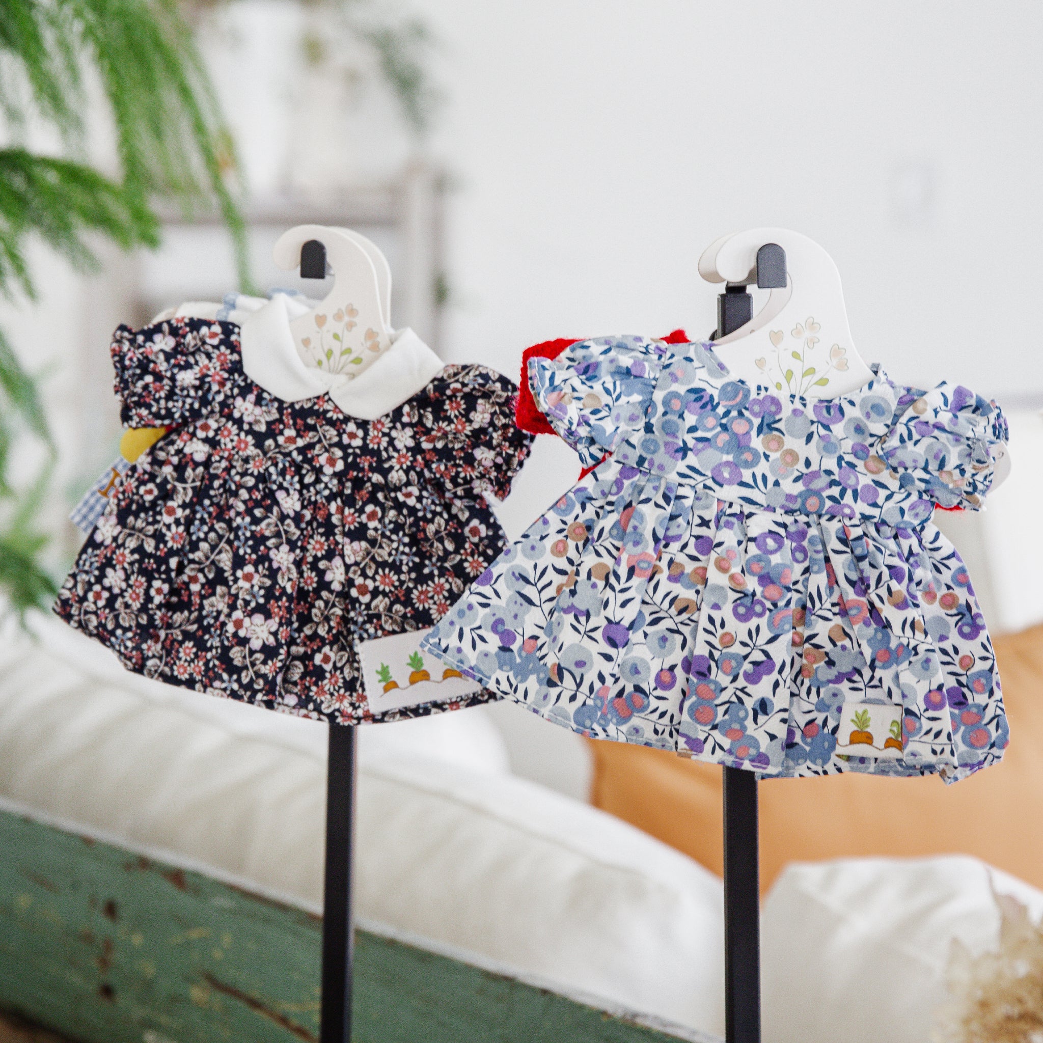 Kiddo's Closet Floral Dress for Girls - Blue & Purple Cotton Summer Dress - Perfect for Birthday Parties, School Events & Family Photos
