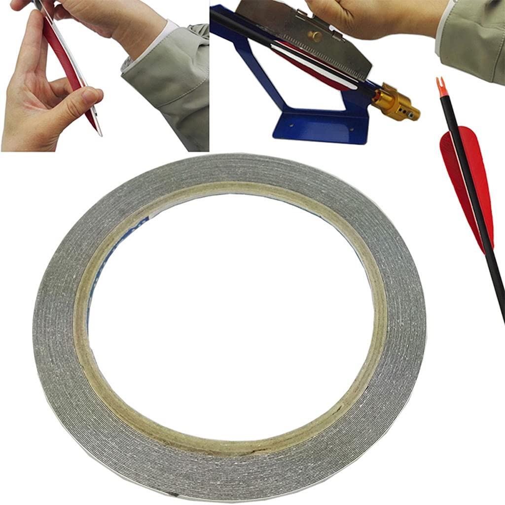 Premium Feather Fletching Tape Glue Roll - Strong Adhesive for Bow Hunting Arrows & DIY Crafting - Perfect for Archery Gear Repair and Custom Arrow Making