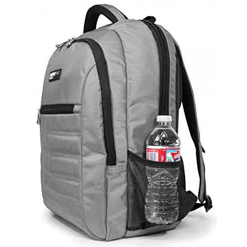 Mobile Edge SmartPack Laptop Backpack for Men & Women - 16 Inch Laptop Compatible - Ultra Lightweight Business & Travel Backpack (Silver) - Perfect for Office Commute, College Students & Airplane Carry-On