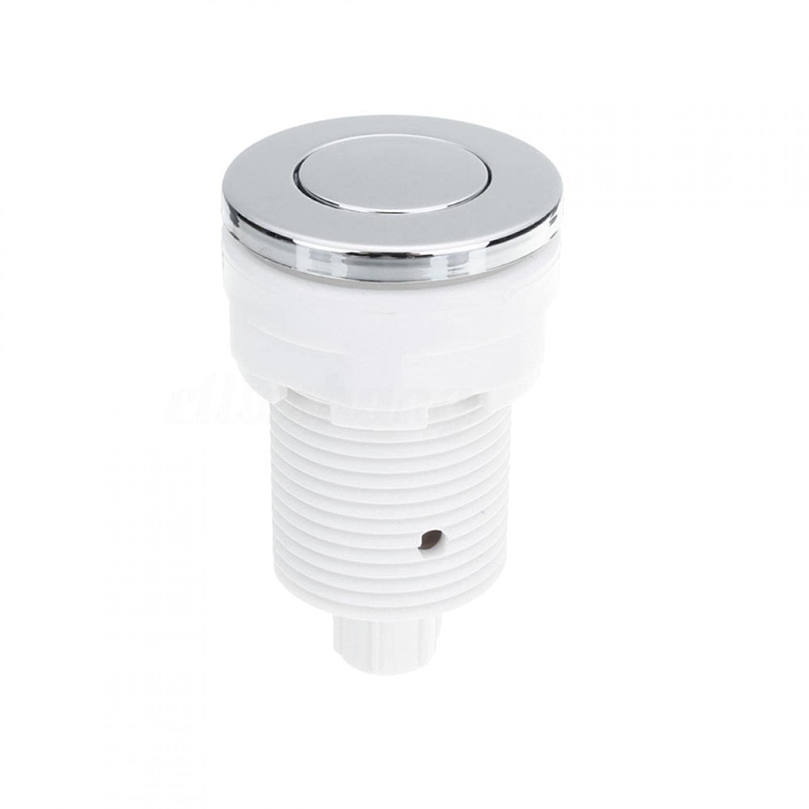 28/32/34mm Waterproof Air Pressure Switch - White 28mm, Easy Install Pneumatic Push Button for Bath, Spa, Massage Tub & Waste Disposal - Durable Multi-Purpose Air Button Switch for Home & Commercial Use