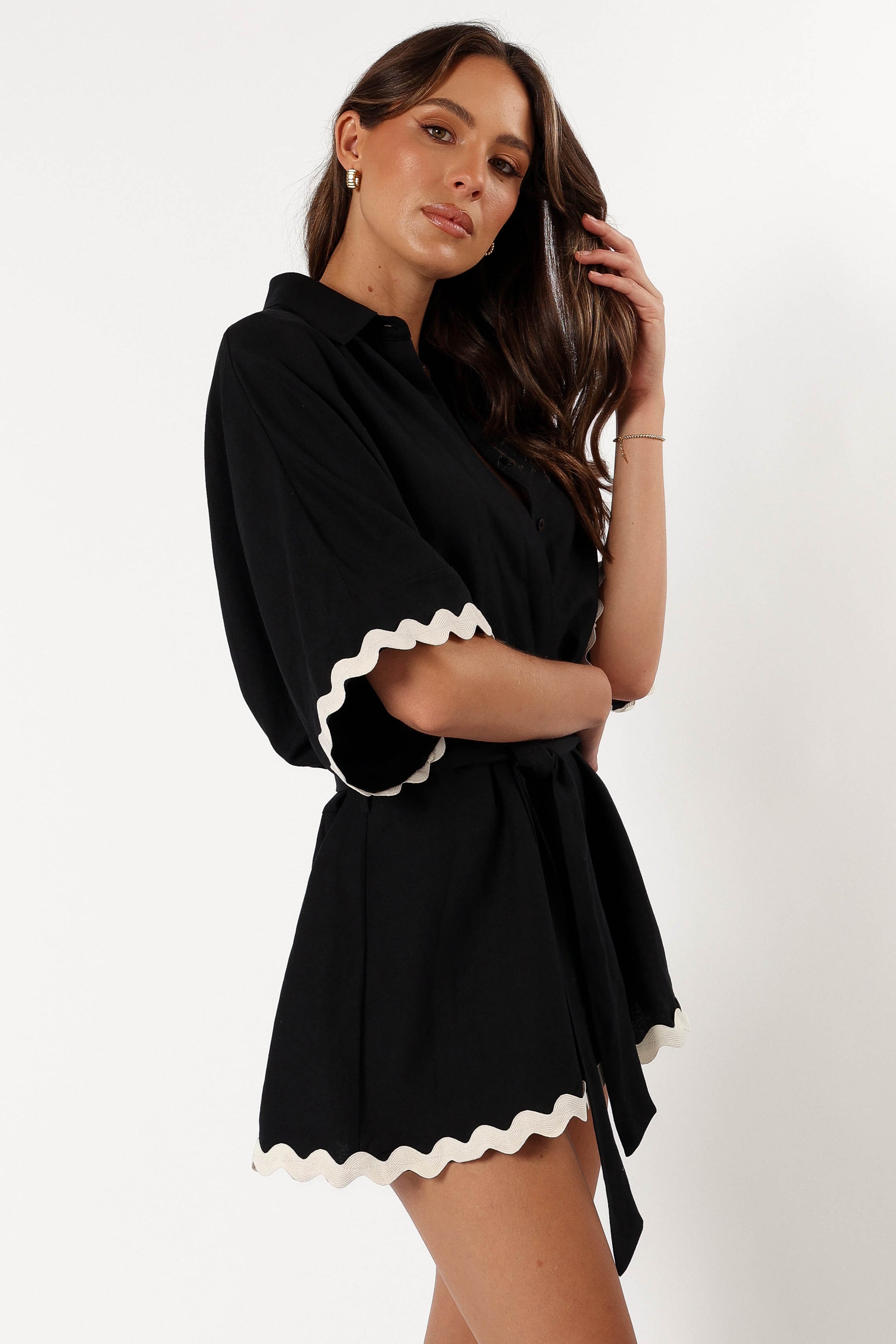 Isabella Romper for Women - Stylish Black Jumpsuit for Summer, Casual Outings & Beach Vacations