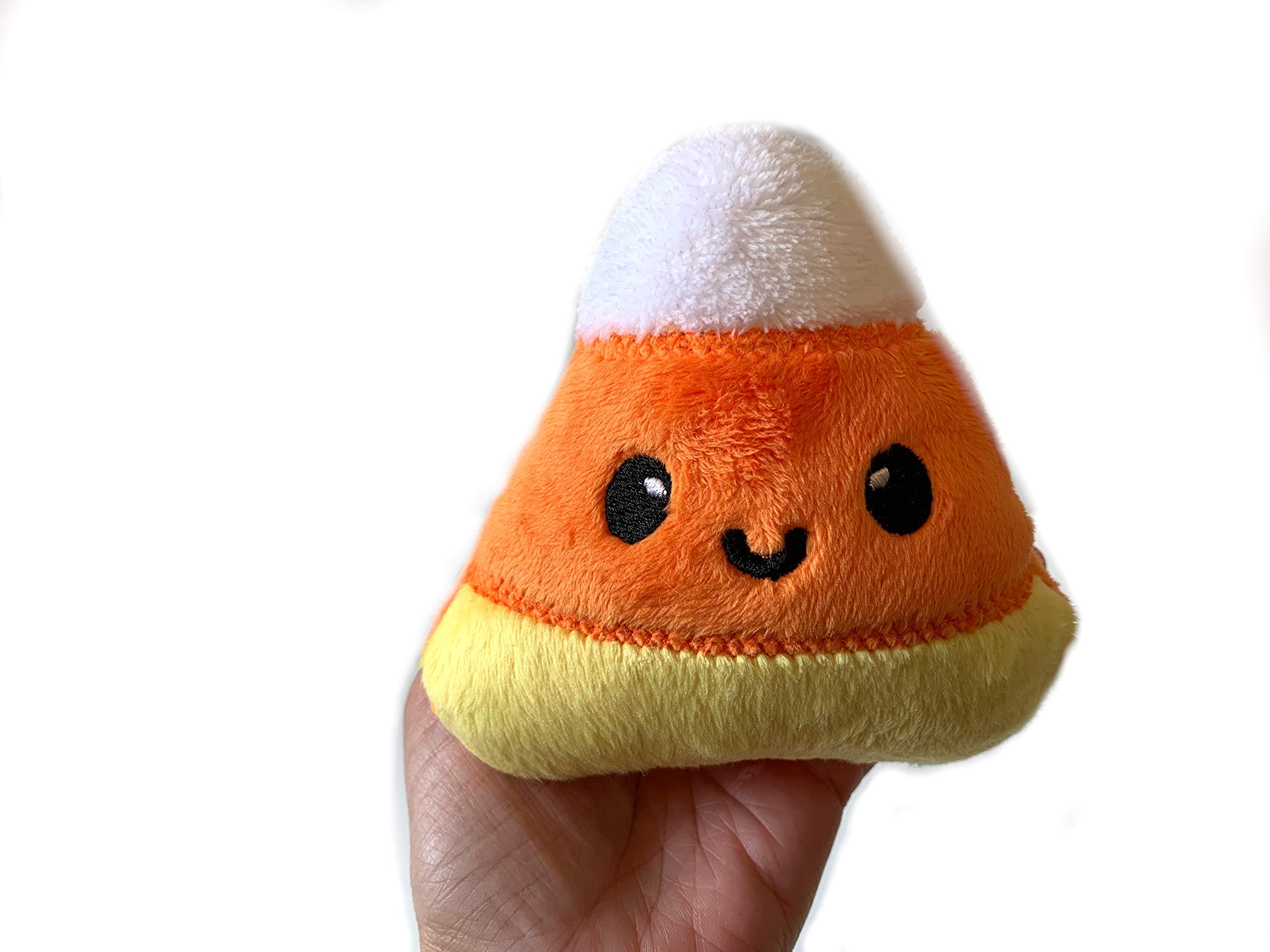 Cute Candy Corn Plush Toy - Soft Kawaii Stuffed Animal for Halloween Decor, Gift & Cuddling | Perfect for Home, Office & Party Decorations