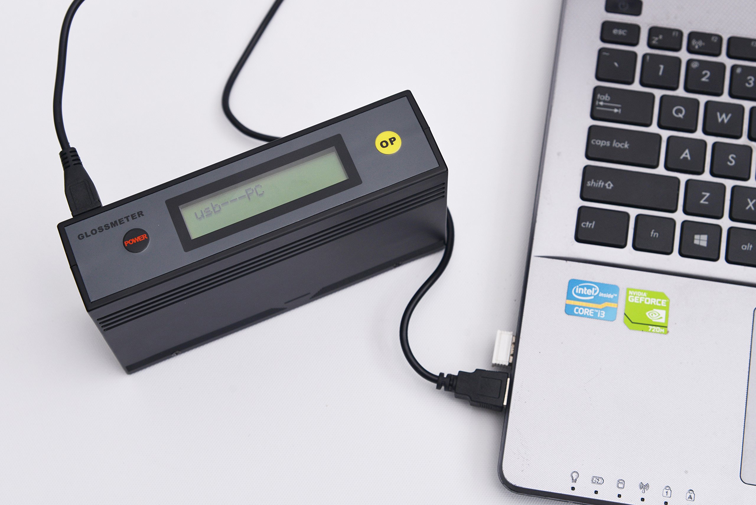 ETB-0833 Gloss Meter 20˚ 60˚ 85˚ Self-Calibrating Gloss Tester with 0-200GU Range - Perfect for Paint, Plastic, Metal & Automotive Surface Quality Testing