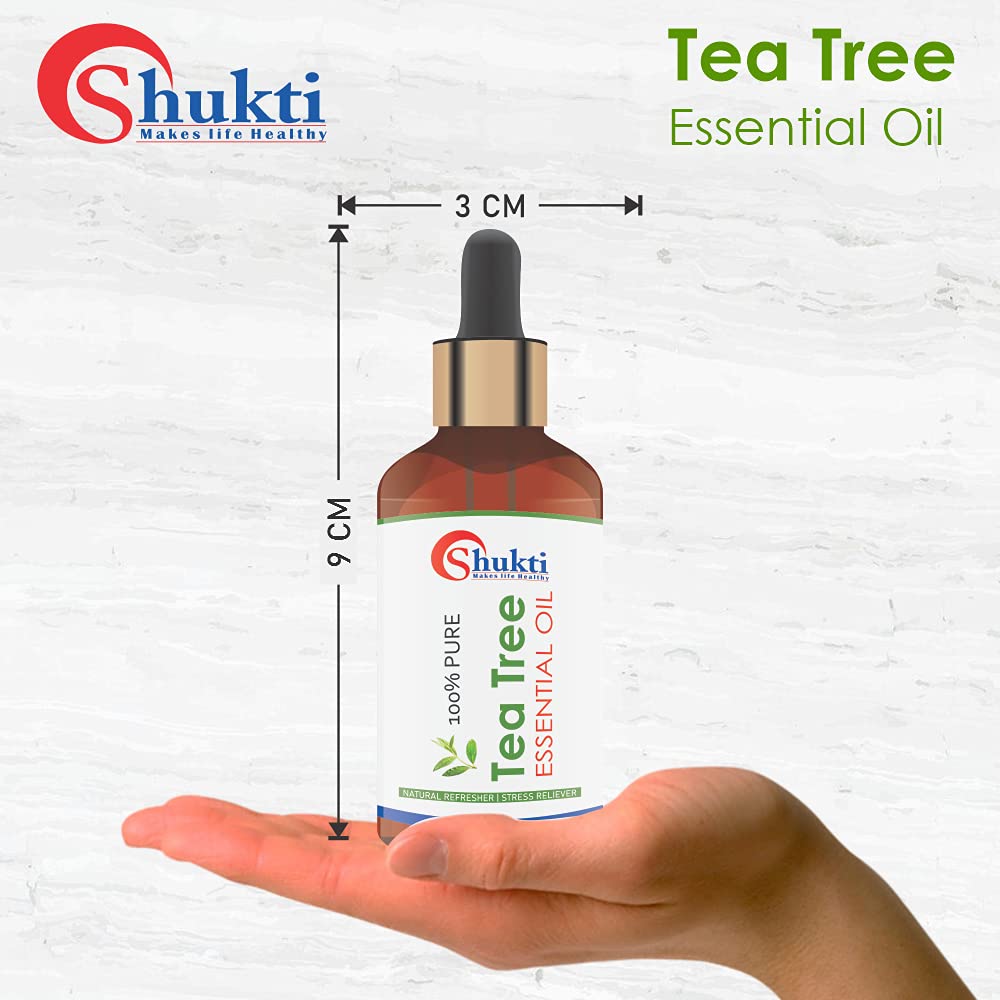 Pure Tea Tree Essential Oil for Skin, Hair, Acne & Dandruff Treatment - 30ml | Natural Remedy for Blemishes, Scalp Care & Face Cleansing | Perfect for Aromatherapy, DIY Beauty & First Aid