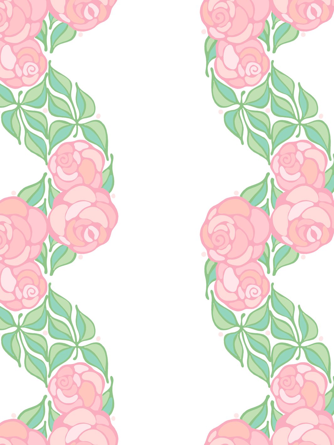 Barbie™ Ballet Slipper Floral Stripe Wallpaper - Elegant Peel and Stick Wall Decor for Girls' Bedroom, Nursery, or Playroom