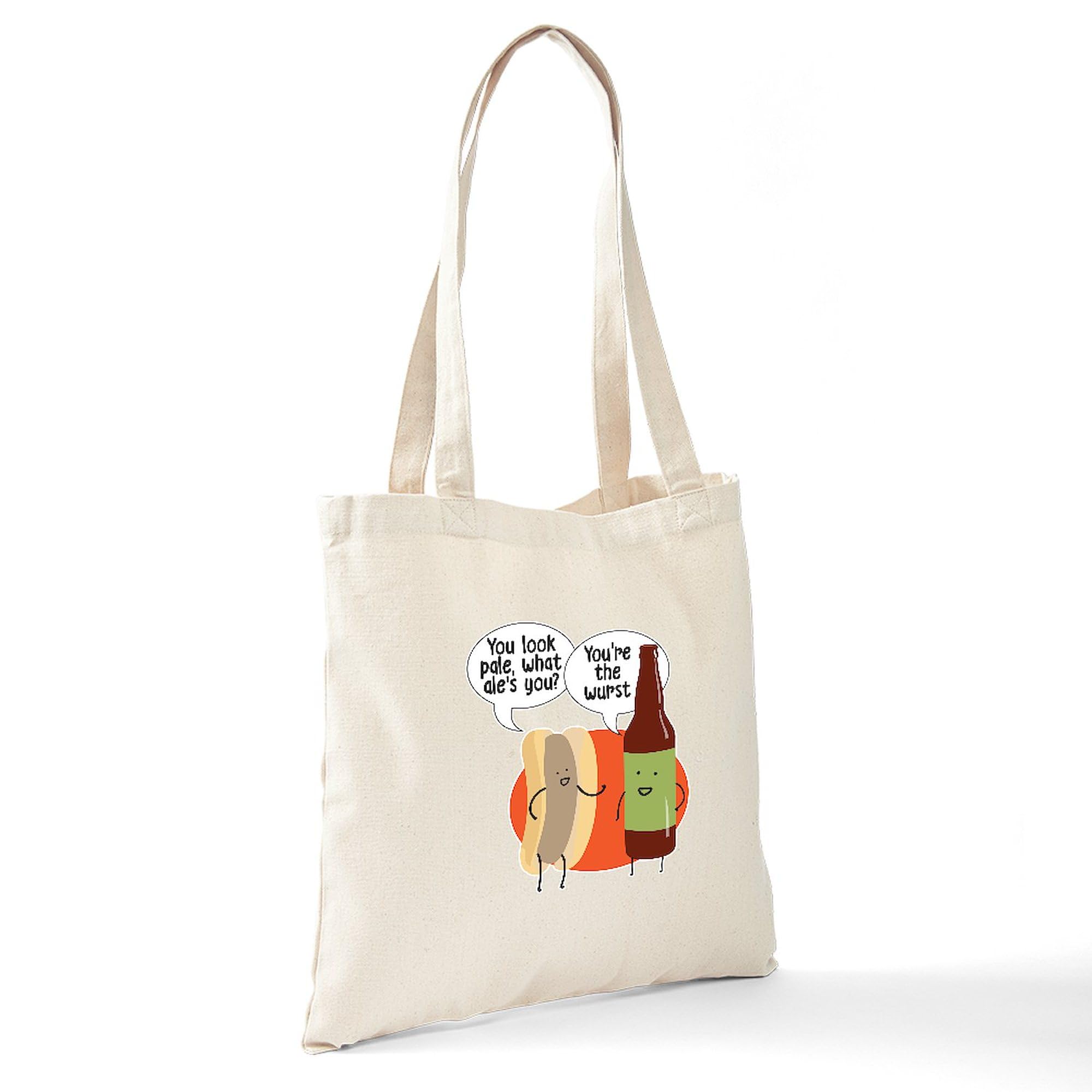 Premium Ale Bratwurst Canvas Tote Bag - Eco-Friendly Reusable Shopping Bag for Groceries, Beach & Daily Use | Durable Natural Cotton Carryall