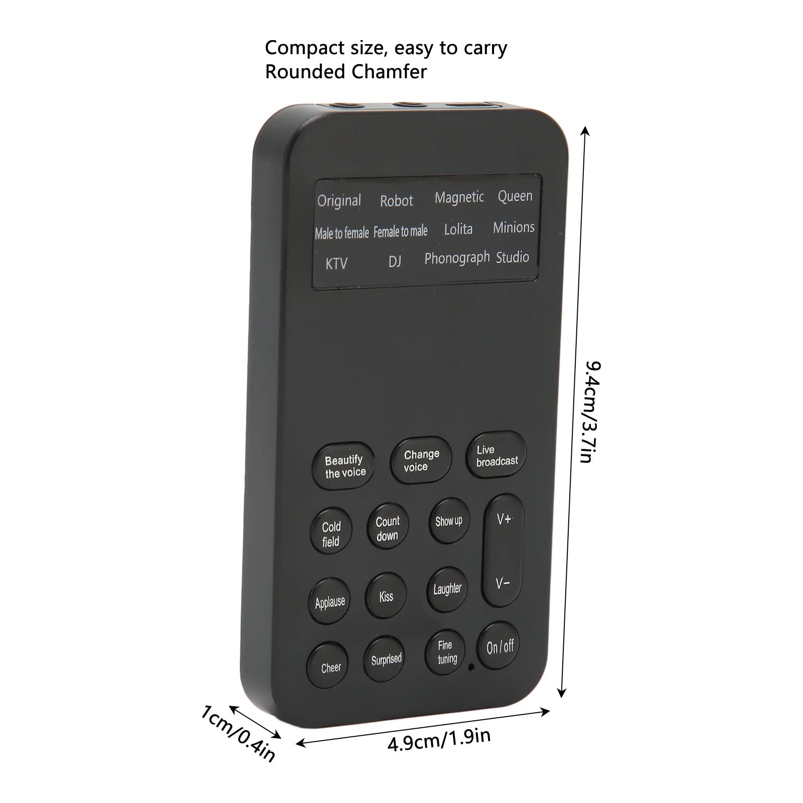 Best Portable Gaming Voice Changer - Handheld Mini Sound Card with 8 Sound Effects for PC, PS5, Xbox | Perfect for Streaming, Recording & Phone Calls
