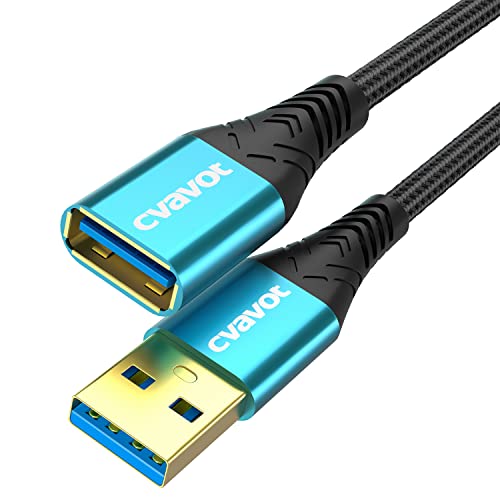 USB 3.0 Extension Cable 3.3FT - 5Gbps Nylon Braided for Keyboard, Mouse, Printer