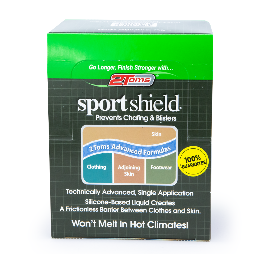 2Toms Sportshield Anti-Chafing Towelette for Runners & Athletes – Prevents Blisters & Chafing During Sports & Outdoor Activities