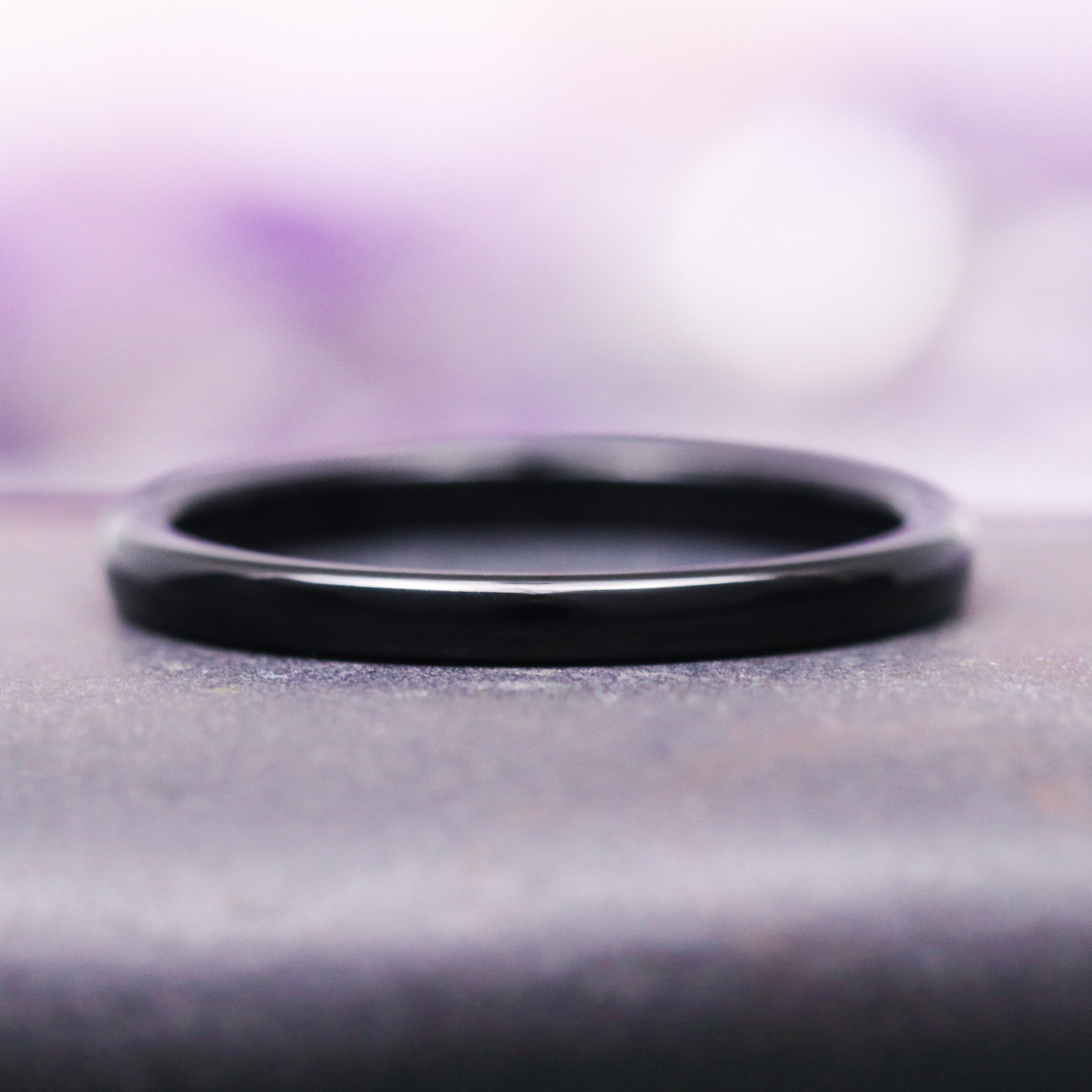 Minimalist Black Tungsten Wedding Band for Men & Women - Durable & Scratch Resistant Rings for Couples, Engagements, Anniversaries & Everyday Wear