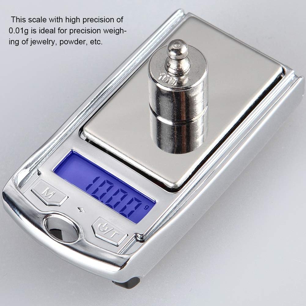 100g/0.01g Precision Digital Kitchen Scale - Mini Food Scale for Baking, Cooking, Weight Loss & Jewelry (Grams/Ounces/Grains) | Perfect for Meal Prep, Coffee Brewing & Postal Weighing