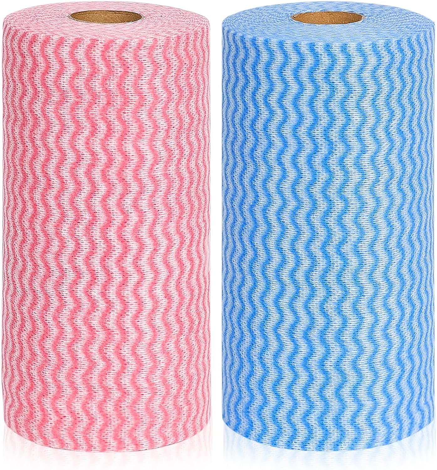 **JEBBLAS Reusable Cleaning Wipes - Eco-Friendly Kitchen & Household Towels, Washable Dish Cloths, Multi-Purpose Cleaning Rags (2 Rolls, 200 Sheets) - Perfect for Dishes, Countertops, and Spills**