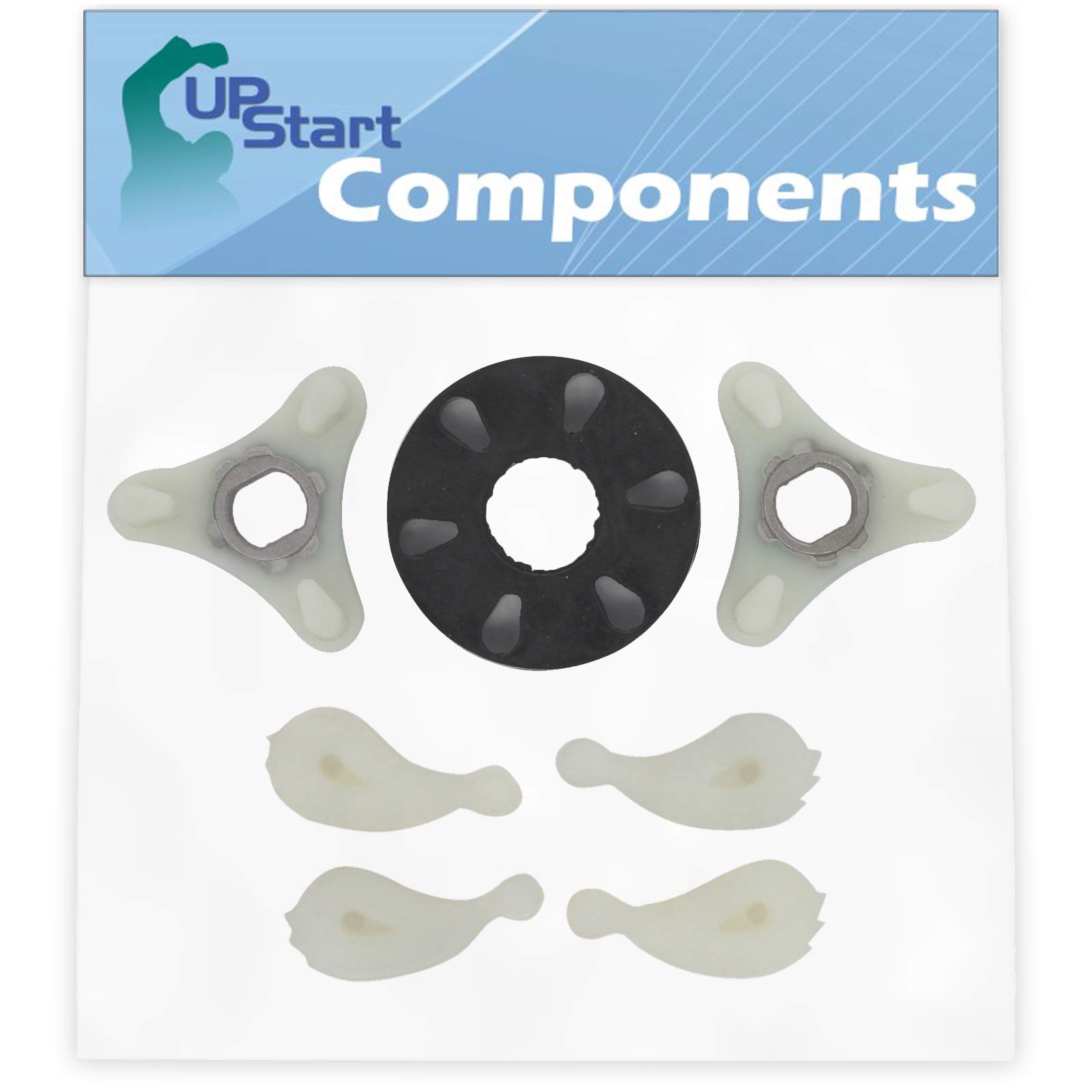 285753A Washer Motor Coupler & 80040 Agitator Dogs Replacement for Whirlpool 3XLA87W92AQ0 Washing Machine - Compatible with 285753A Direct Drive Motor Coupling Kit & 80040 Agitator Dogs - Perfect for DIY Washing Machine Repair and Maintenance