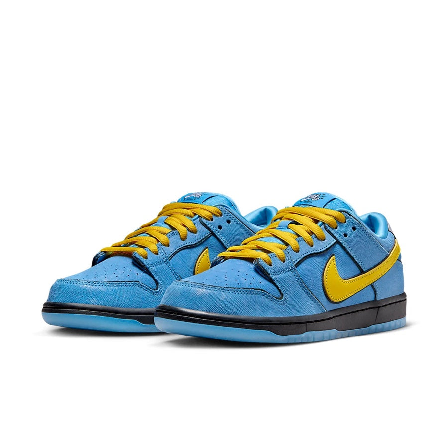 Nike SB Dunk Low (PS) The Powerpuff Girls Bubbles Sneakers - Blue Chill/Deep Royal Blue/Active Pink Colorway | Kids Basketball Shoes for Skateboarding, Casual Wear & Street Fashion