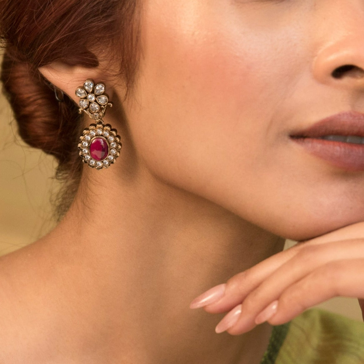 Ulka Nakshatra Cubic Zirconia Stud Earrings for Women - Hypoallergenic Fashion Jewelry Gift - Perfect for Parties, Weddings & Everyday Wear