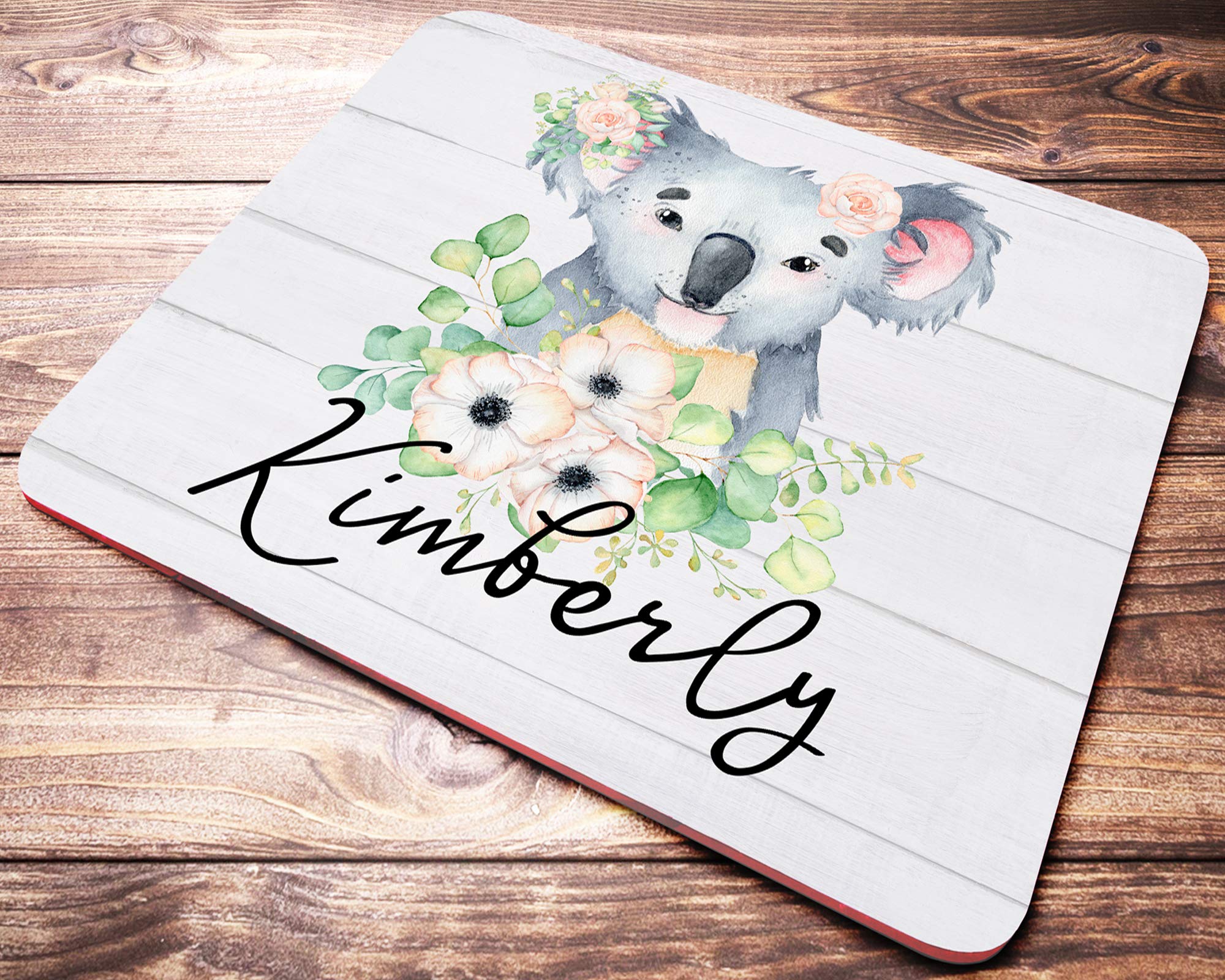 Custom Koala Mouse Pad with Name - Desk Gift for Coworkers & Office Use