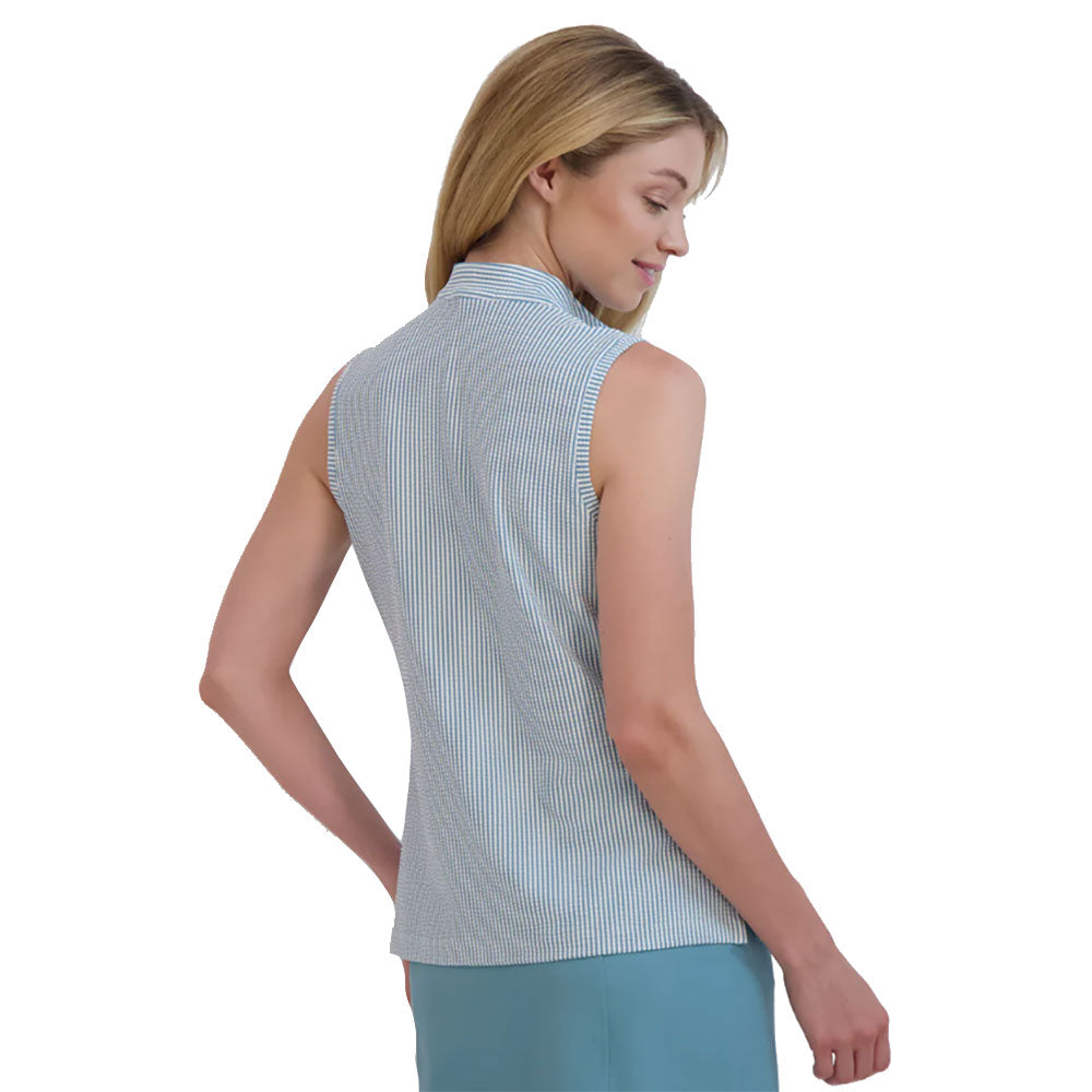Fairway & Greene Kendall Women's Sleeveless Golf Polo Shirt - Moisture-Wicking & UV Protection for Summer Golf & Tennis