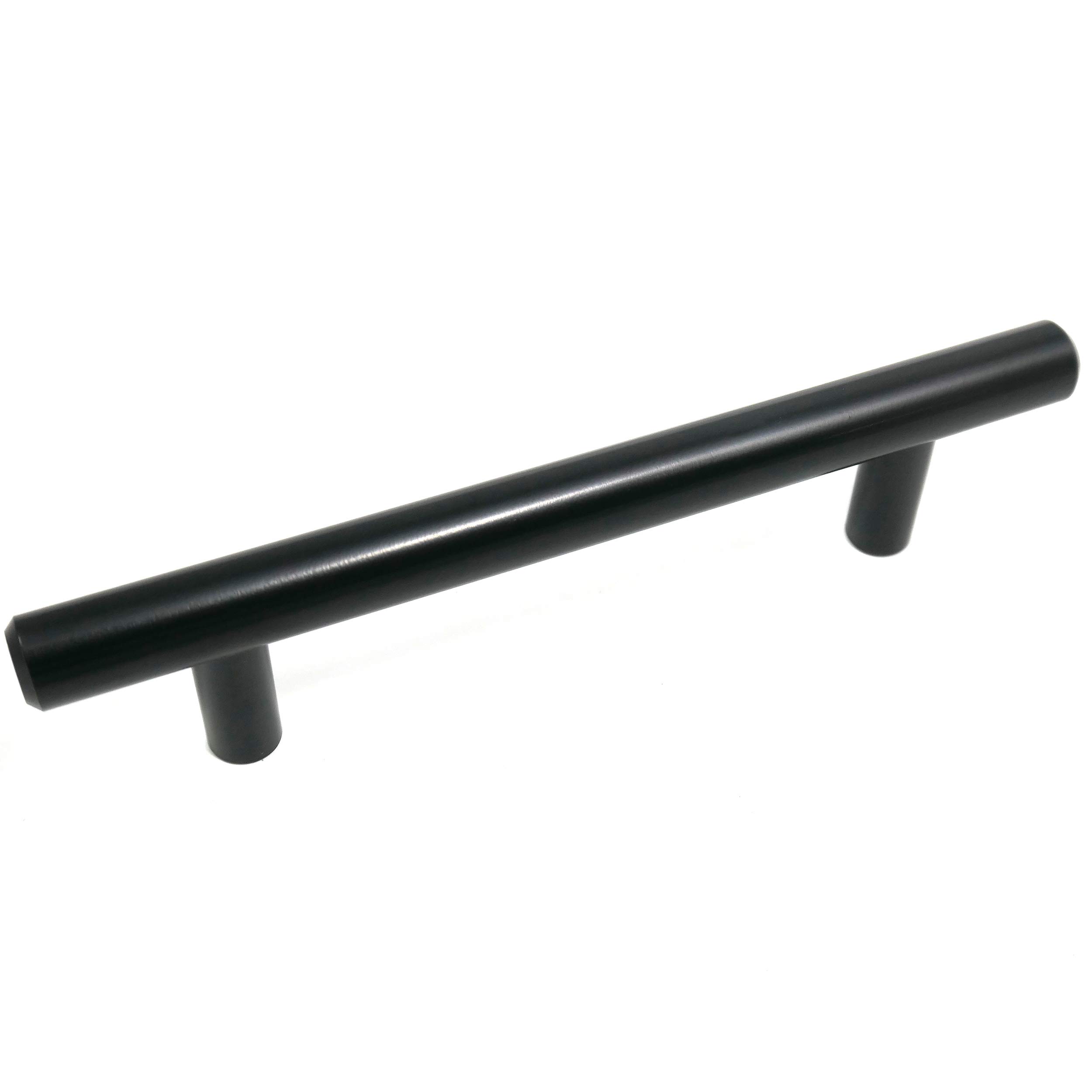 Laurey 87120 3.75 Inch (96mm) Matte Black Cabinet Bar Pull - Modern Kitchen & Bathroom Drawer Handle for Cabinets, Dressers, Furniture - Durable Hardware for Home Improvement & Renovation
