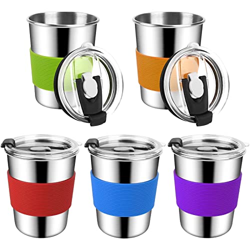 5pack rainbow colors with lids