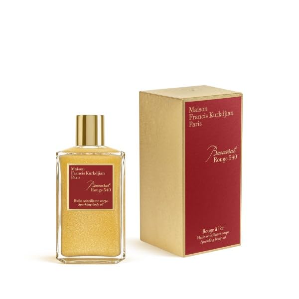 Maison Francis Kurkdjian Scented Sparkling Body Oil 6.8 oz - Luxurious Moisturizing Glow for Skin, Perfect for Date Night & Special Occasions
