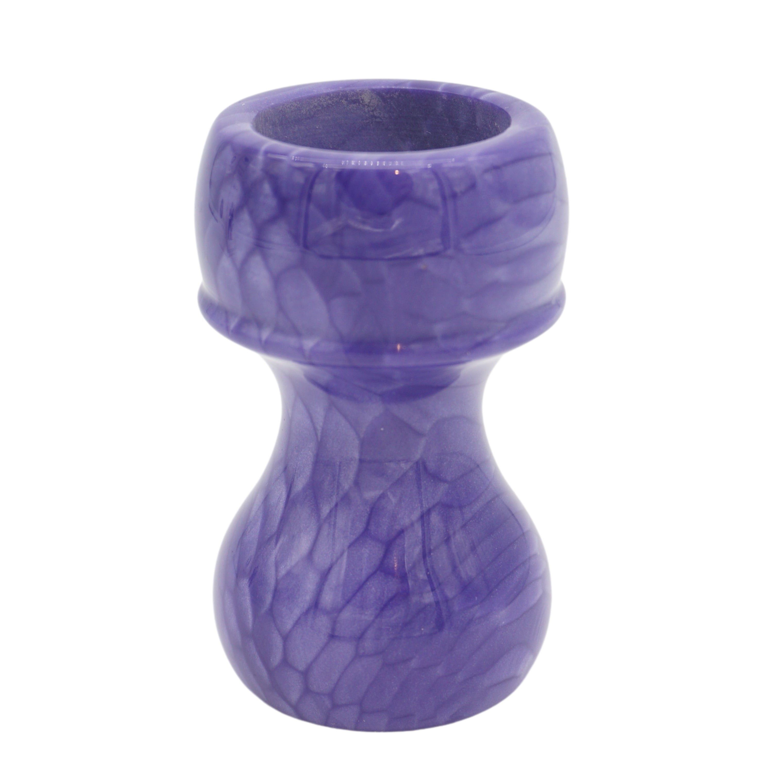 Premium Purple Snakeskin Handcrafted Shaving Brush Handle - Fits 24mm & 26mm Knots - Perfect for Wet Shaving & Grooming Gifts for Men