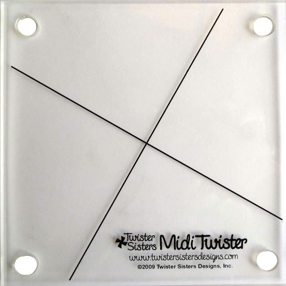 Country Schoolhouse Midi Twister Pinwheel Quilt Template for 6 1/2