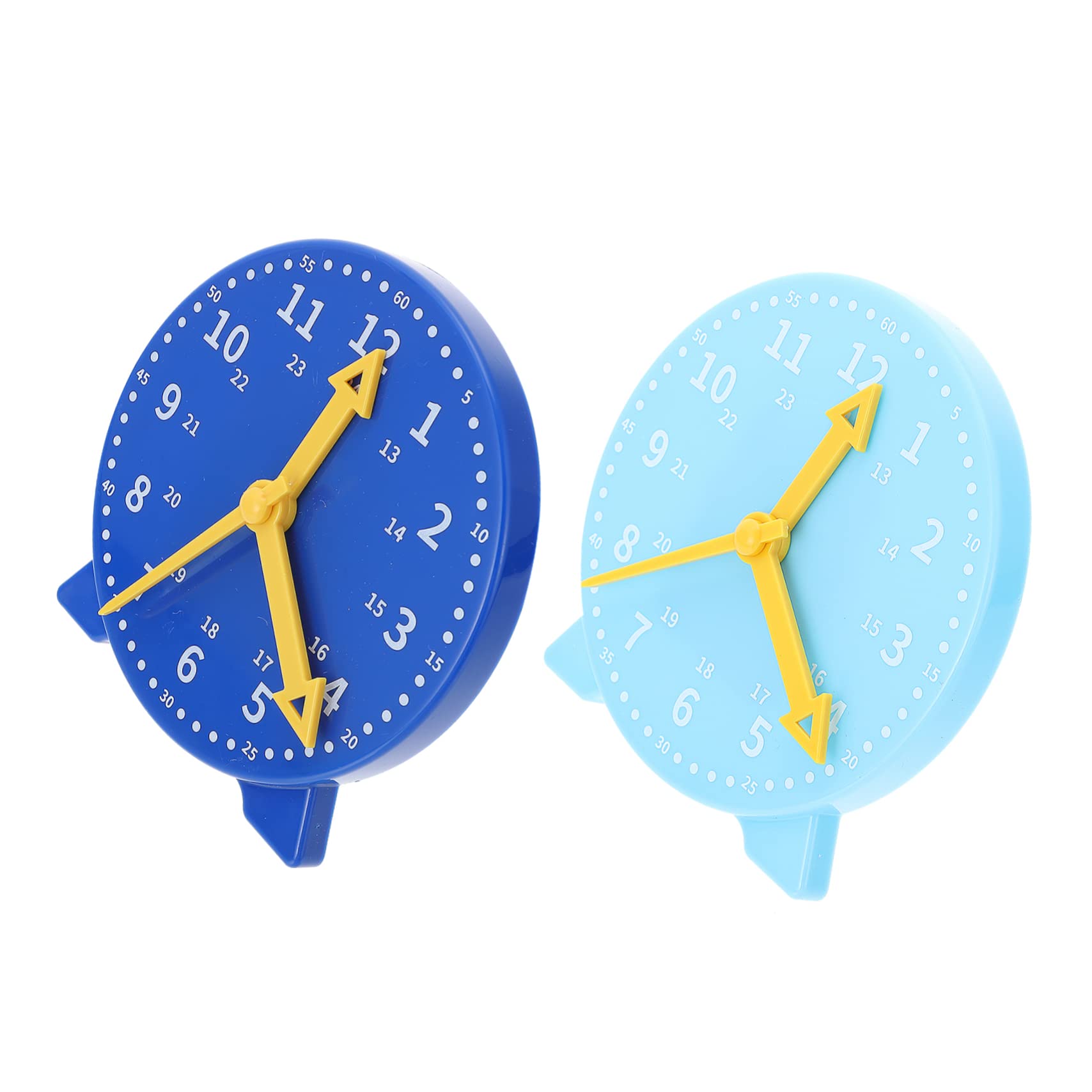 Abaodam 2-Piece Educational Clock Toy Set for Kids - Detachable Round Teaching Clock Model, Primary School Learning Aid for Telling Time | Perfect for Classroom, Homeschool & Playroom Activities