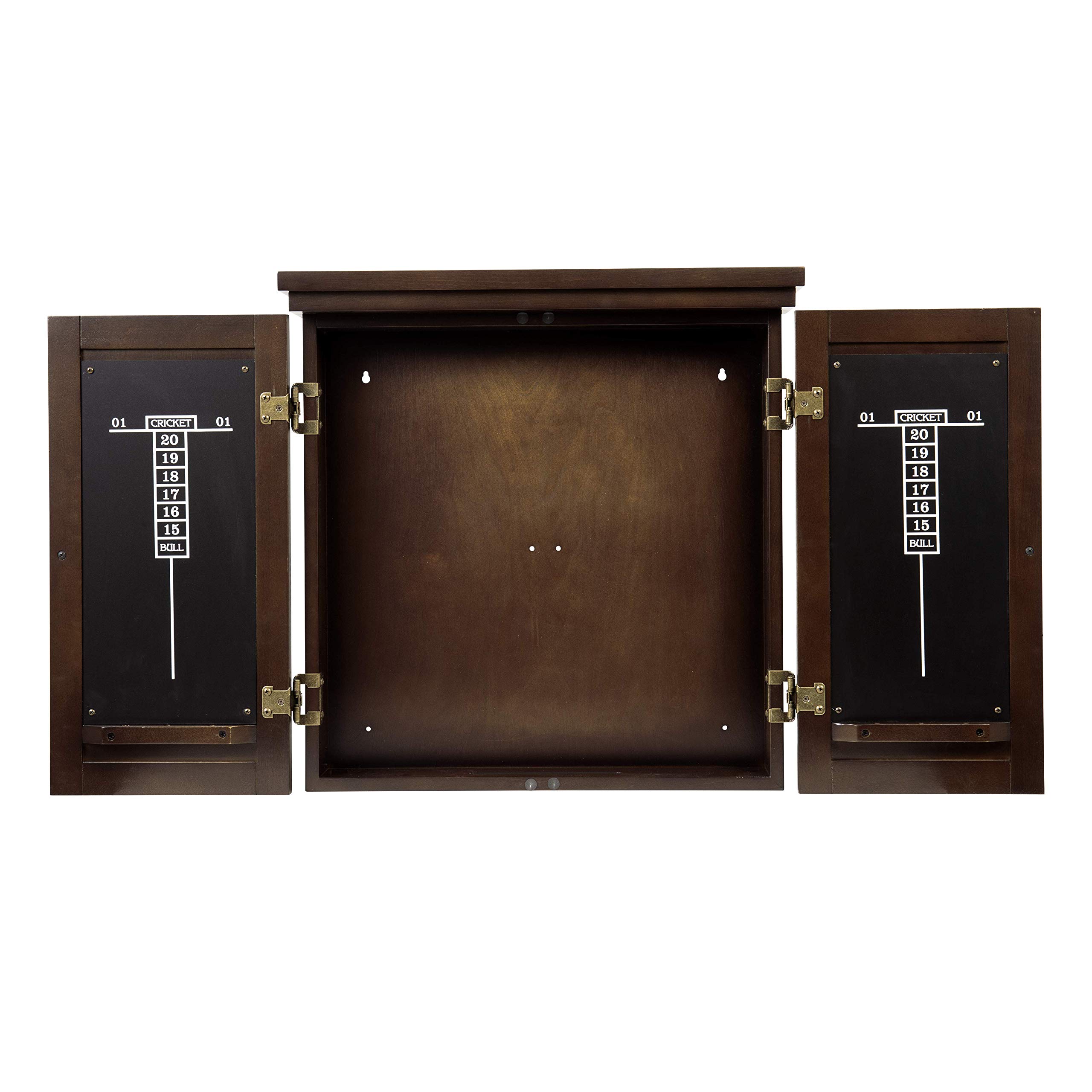 American Legend Traditional Dartboard Cabinet - Premium Wooden Dart Board Set with Bristle Board & Darts - Perfect for Home Game Rooms, Bars, and Man Caves