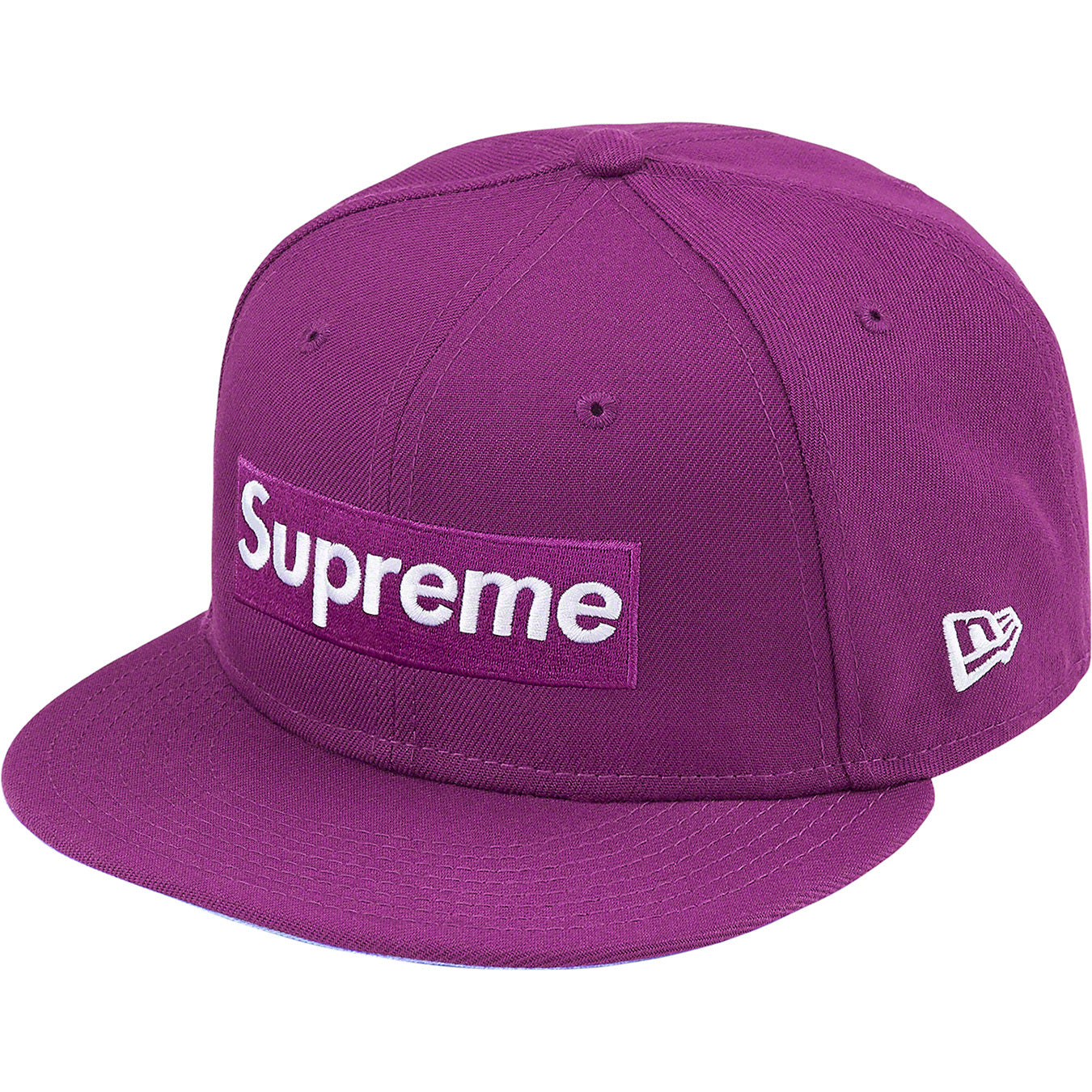 Supreme No Comp Box Logo New Era Lavender Beanie - Winter Warm Knit Hat for Men & Women - Streetwear Fashion Accessory for Urban Style & Outdoor Activities