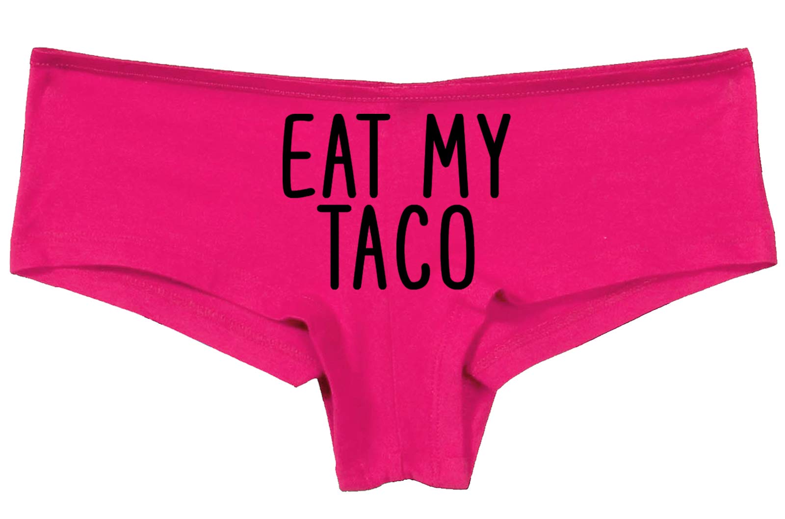 Funny Oral Sex Pink Underwear - Knaughty Knickers 'Eat My Taco' Novelty Lingerie for Couples | Perfect for Valentine's Day Gifts & Role Play