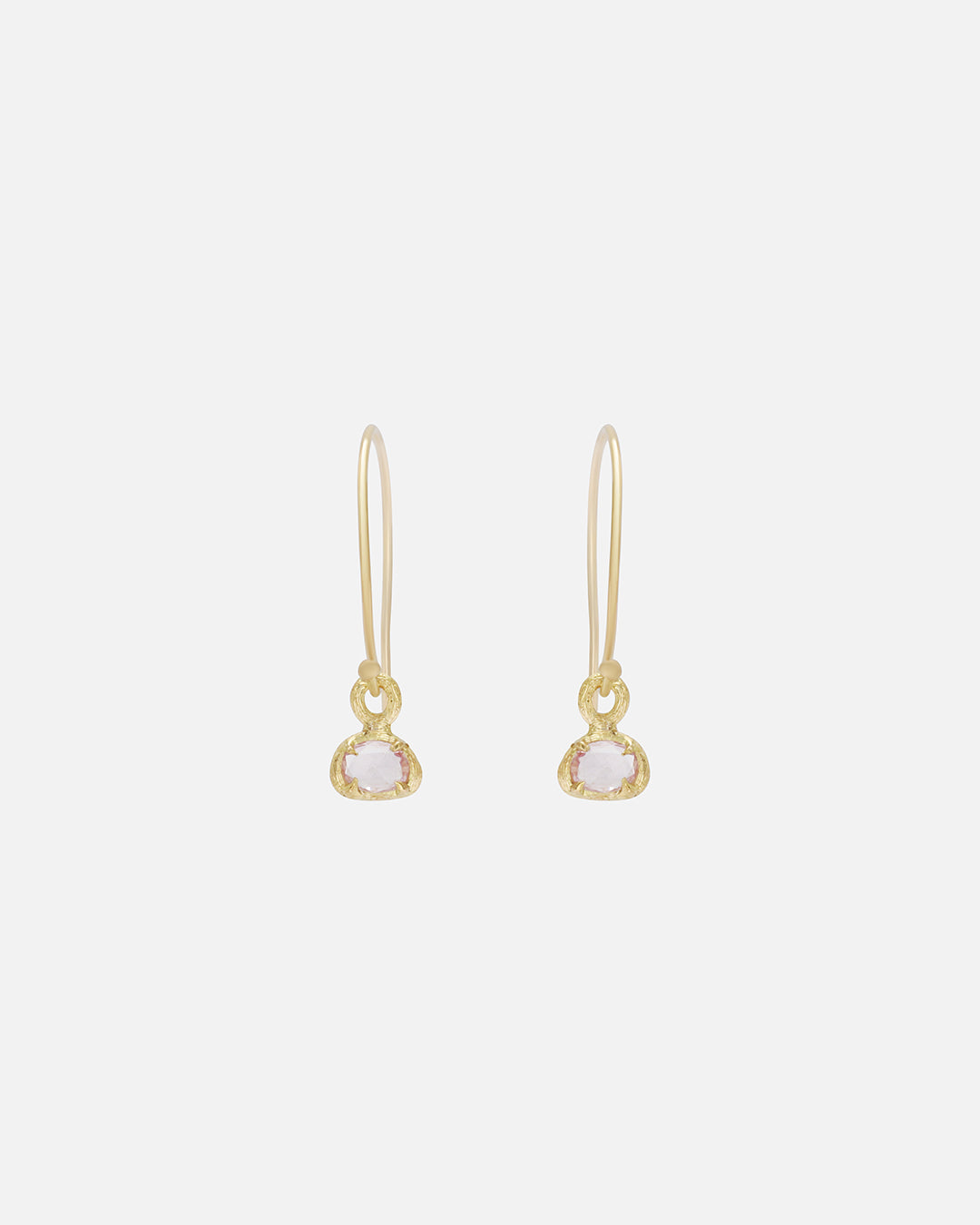 Exquisite Rose Cut Pink Sapphire Earrings in Silk – Elegant & Timeless Jewelry for Women – Perfect for Weddings, Parties & Special Occasions