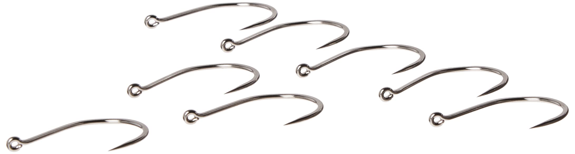 Gamakatsu 75010 Octopus Barbless Fishing Hooks - Size 1 Nickel (8 Pack) | Saltwater & Freshwater Fishing Lures for Bass, Trout, Salmon | Ideal for Catch and Release Fishing