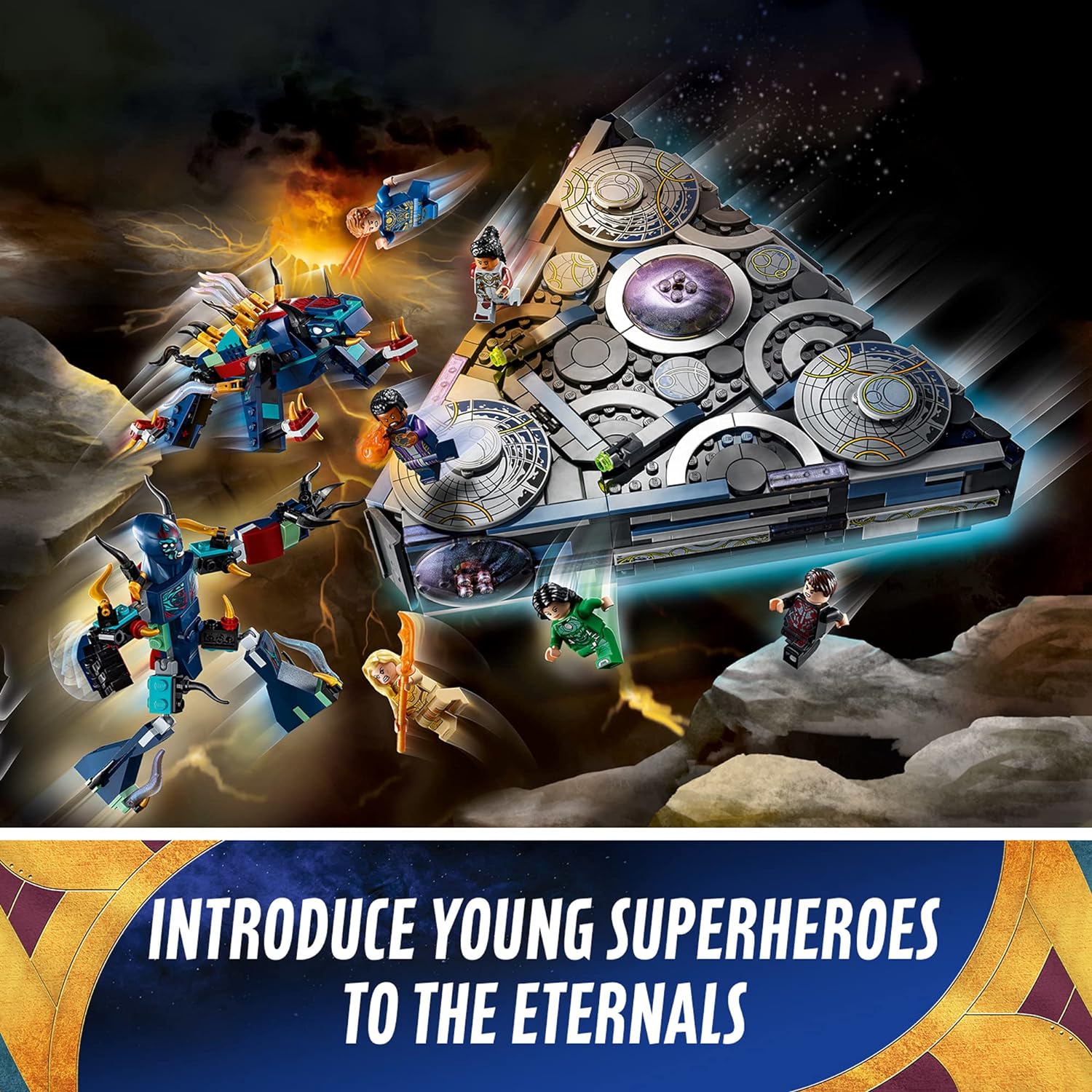 LEGO Marvel Rise of The Domo 76156 Building Kit - Superhero Toy Set with Avengers & Thanos Minifigures - Perfect Gift for Kids & Collectors - Play at Home or Display