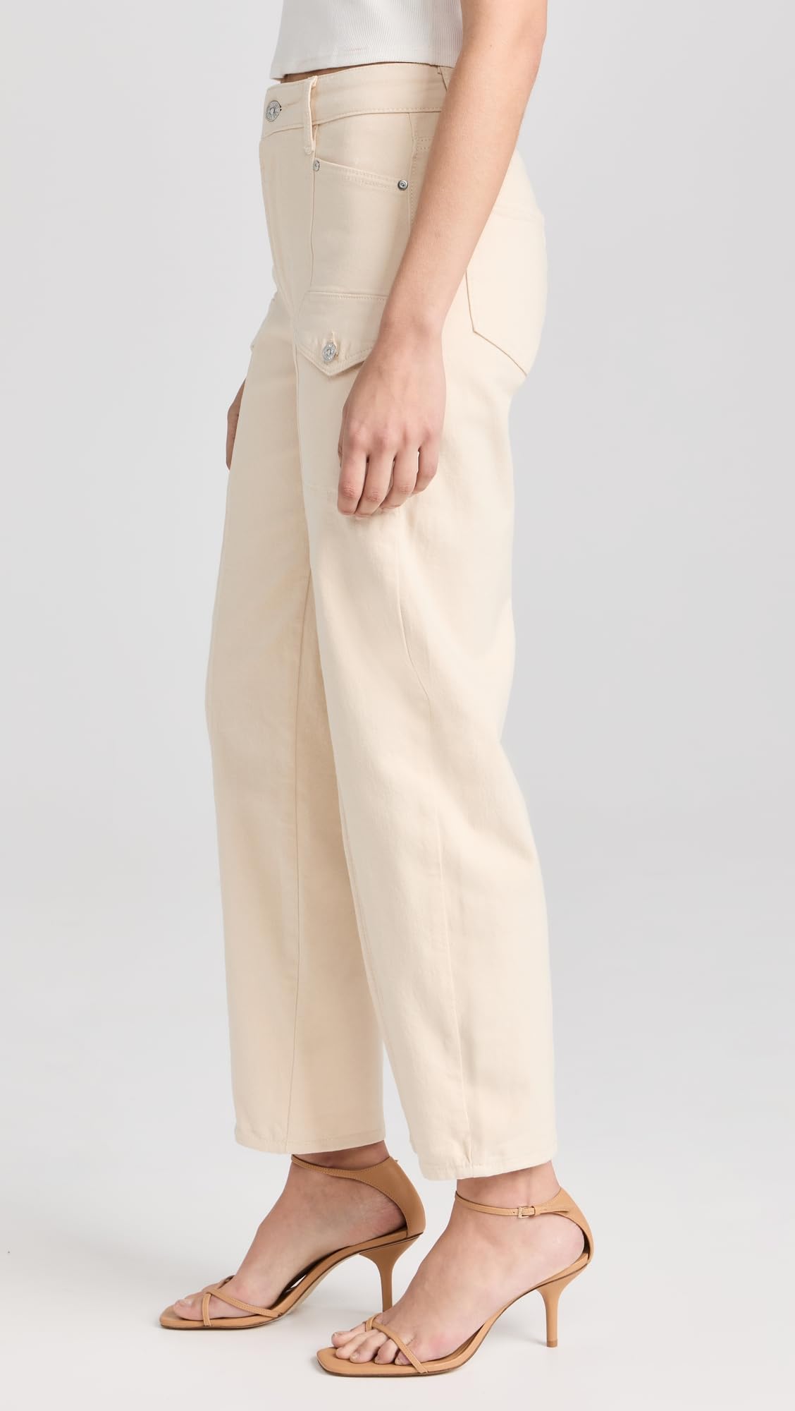 PAIGE Women's Alexis Cargo Jeans - High Waisted Stretch Denim Pants for Casual & Streetwear Outfits | Perfect for Everyday Wear, Date Nights & Weekend Adventures