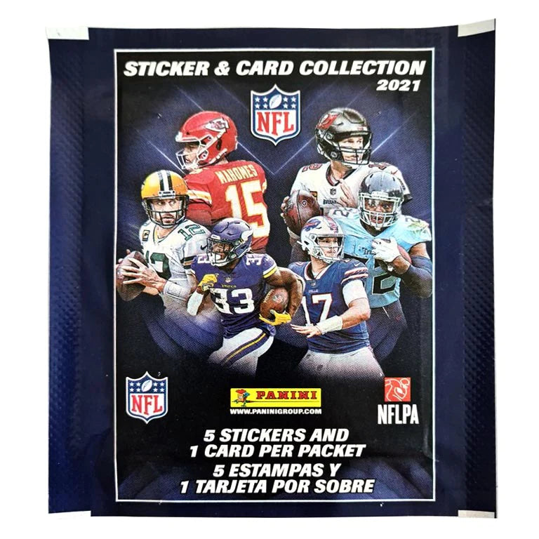2021 Panini NFL Sticker Pack - Collectible Football Trading Cards for Fans & Players | Perfect for Trading, Collecting, and Displaying at Games