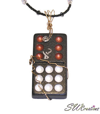 Elegant Black Satin Pearl Daisy Domino Necklace - Vintage Inspired Jewelry for Women, Perfect for Weddings, Parties & Special Occasions