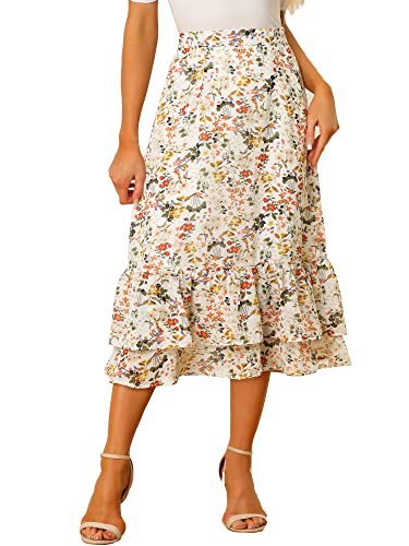 White Yellow-floral