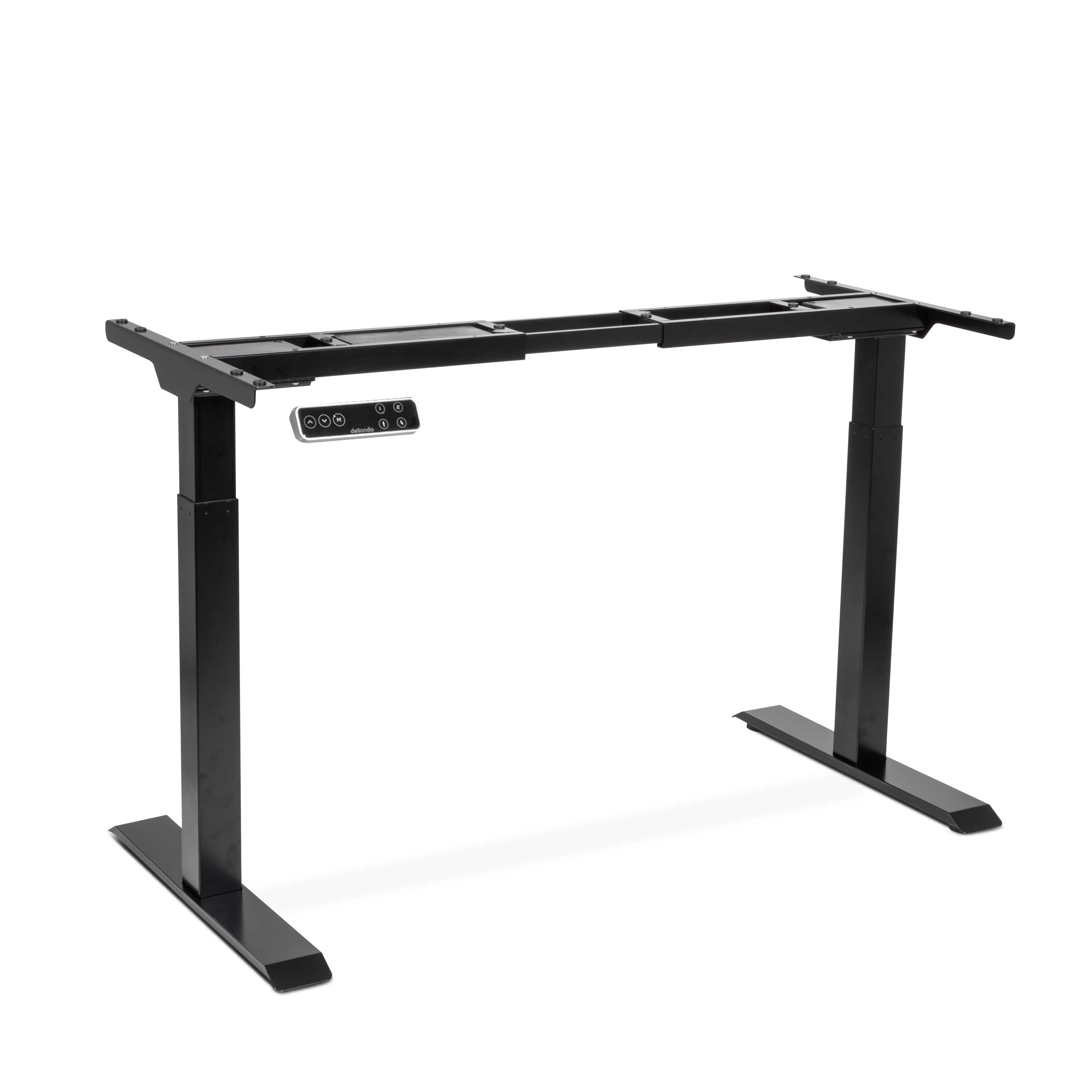 Dual Motor Adjustable Standing Desk Frame - Heavy Duty 220lbs Weight Capacity, Digital Memory Controller, Black (DH16) for Home Office & Gaming Setup